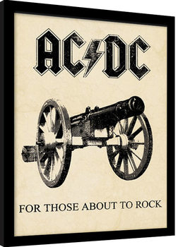 AC/DC - for those about to rock Poster Emoldurado