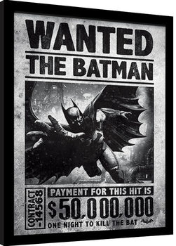 Batman: Arkham Origins - Wanted Poster Emoldurado