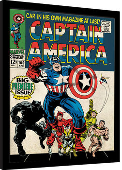 Captain America - Premiere Poster Emoldurado