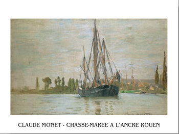 Reprodução do quadro Chasse-Marée À L'Ancre (Rouen)
