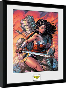 DC Comics - Wonder Woman Sword Poster Emoldurado