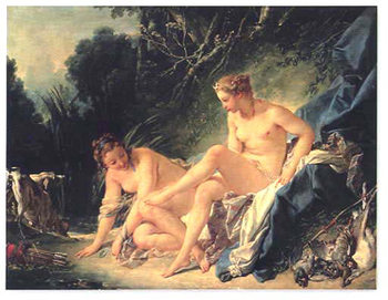 Reprodução do quadro Diana Leaving Her Bath