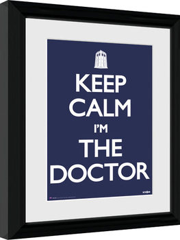 Doctor Who - Keep Calm Poster Emoldurado