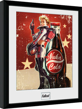 Fallout 4 - Nuka Cola Poster Emoldurado