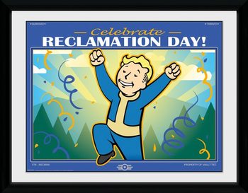 Fallout 76 - Reclamation Day Poster Emoldurado