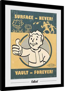 Fallout - Vault Forever Poster Emoldurado