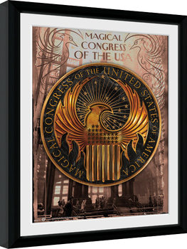 Fantastic Beasts And Where To Find Them - Magical Congress Poster Emoldurado