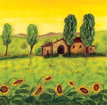 Reprodução do quadro Farm Emilian