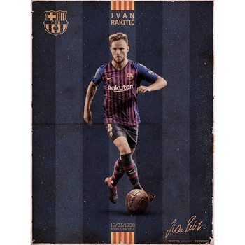 Reprodução do quadro FC Barcelona - Rakitic Vintage