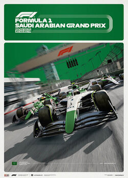 Impressão artística Formula 1® - Saudi Arabian Grand Prix - 2024
