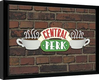 Friends - Central Perk Brick Poster Emoldurado