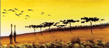 Reprodução do quadro Giraffes, Africa
