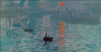 Reprodução do quadro Impression, Sunrise - Impression, soleil levant, 1872 (part)
