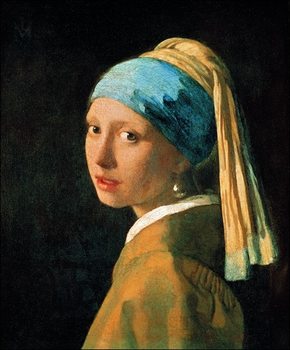 Reprodução do quadro Jan Vermeer - Testa Di Fanciulla