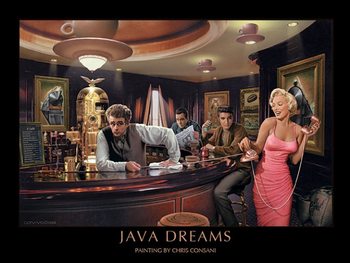 Reprodução do quadro Java Dreams - Chris Consani