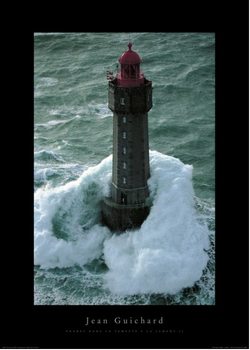 Reprodução do quadro Jean Guichard - Phare Dans La Tempête, La Jument II