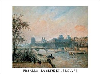 Reprodução do quadro La Seine et le Louvre - The Seine and the Louvre, 1903