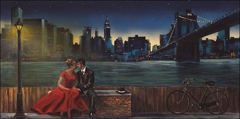 Reprodução do quadro Lovers in Manhattan