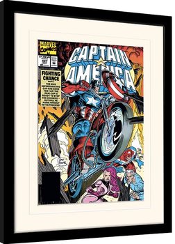Marvel Comics - Captain America Fighting Chance Poster Emoldurado