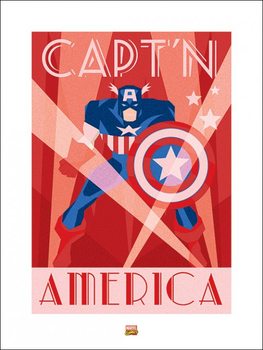 Reprodução do quadro Marvel Deco - Captain America