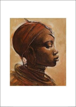 Reprodução do quadro Masai woman I.