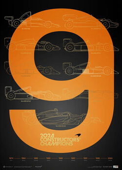 Impressão artística McLaren Formula 1 Team - F1® World Constructors' Champions - 2024 - History - Collector's Edition