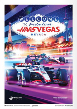 Impressão artística Moneygram Haas F1 Team - Las Vegas Grand Prix - 2023