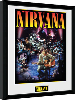 Nirvana - Unplugged Poster Emoldurado