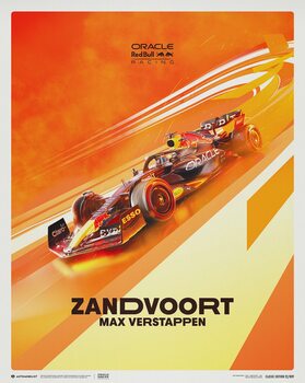 Reprodução do quadro Oracle Red Bull Racing - Max Verstappen - Dutch Grand Prix - 2022
