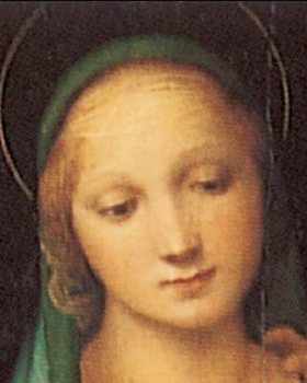 Reprodução do quadro Raphael Sanzio - The Madonna del Granduca, 1505 (part)