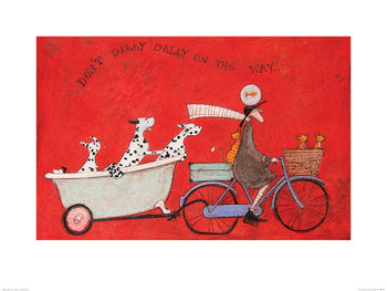 Reprodução do quadro Sam Toft - Don't Dilly Dally on the Way
