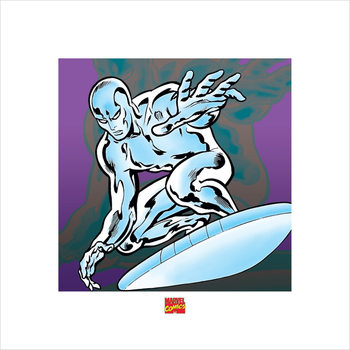 Reprodução do quadro Silver Surfer - Marvel Comics