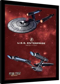 Star Trek: Discovery - Pike's Enterprise Poster Emoldurado