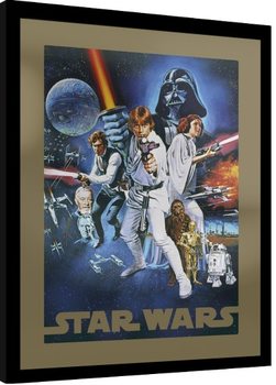 Star Wars - A New Hope Poster Emoldurado