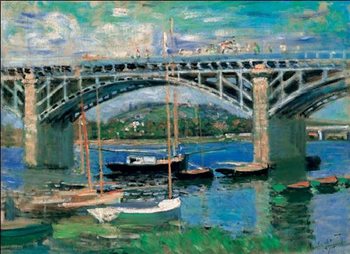 Reprodução do quadro The Bridge at Argenteuil, 1874