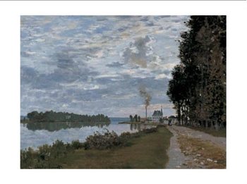 Reprodução do quadro The Promenade at Argenteuil