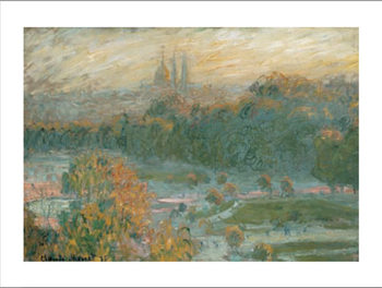 Reprodução do quadro The Tuileries (study), 1875