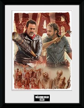 The Walking Dead - Season 8 Illustration Poster Emoldurado