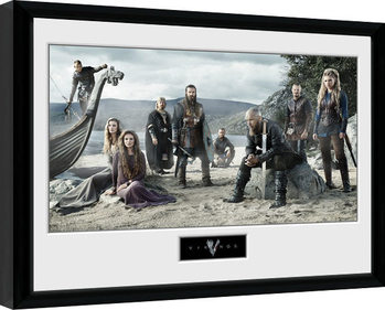 Vikings - Beach Poster Emoldurado