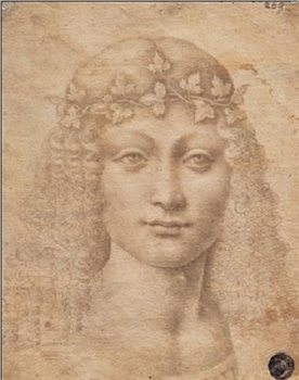 Reprodução do quadro Young Bacchus - Giovane Bacco