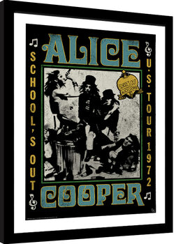 Poster Emoldurado Alice Cooper - School!s out Tour