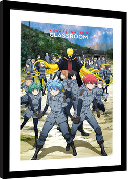 Poster Emoldurado Assassination Classroom - 3-E Class