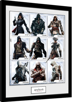 Poster Emoldurado Assassins Creed - Compilation Characters