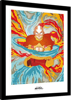 Poster Emoldurado Avatar - Aang Avatar State