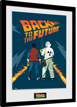 Poster Emoldurado Back To The Future - Doc and Marty
