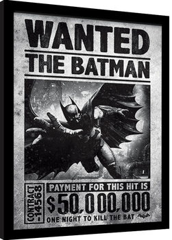 Poster Emoldurado Batman: Arkham Origins - Wanted