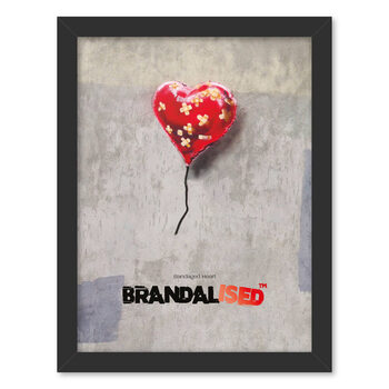 Poster Emoldurado Brandalised - Bandaged Heart