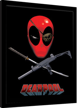 Poster Emoldurado Deadpool - Eye Patch