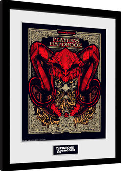 Poster Emoldurado Dungeons & Dragons - Players Handbook