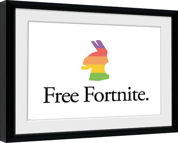Poster Emoldurado Fortnite - Free Fortnite